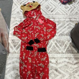 Patpat Christmas 3D reindeer pajamas adult size small new with tags never